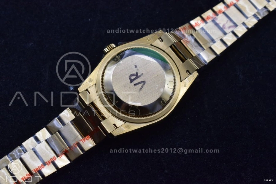 DayDate Steel YG 904L President Edition (Gain V5 on Stick with Green Bracelet Weight) Diamond vr3255 Best 36 QF Dial 0323